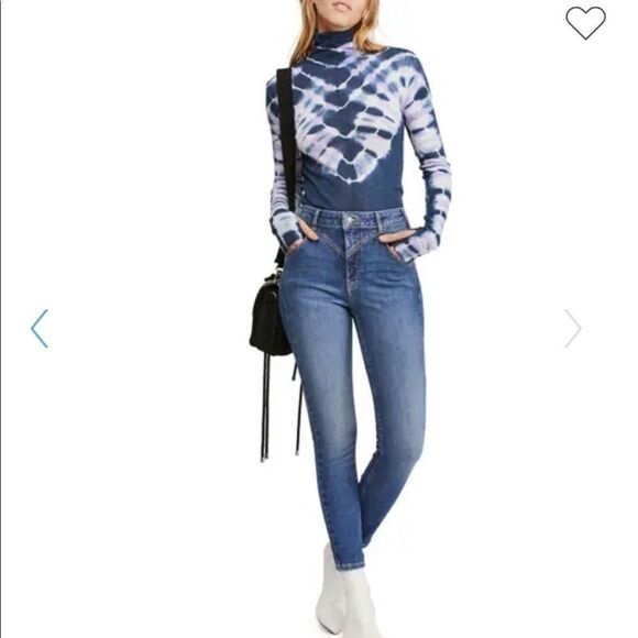 NWT Free People Riley Seamed highrise Skinny Jeans - Picture 11 of 11